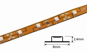 Flex Tape | 12V | 60 LED/m 3528 | 5 meter | IP20 | Blauw